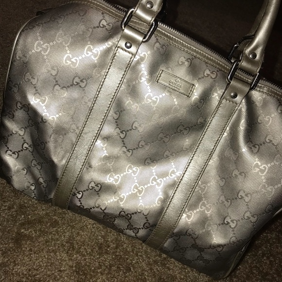 gucci silver purse